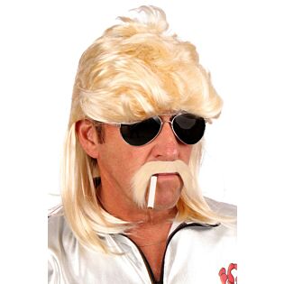 Pruik Jeffrey blond met matje