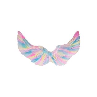 Engelen vleugels 35 x 60 veren meerkleurig