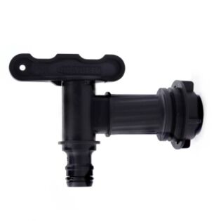 Losse kraan voor diverse regentonnen zwart Losse kraan voor diverse regentonnen zwart