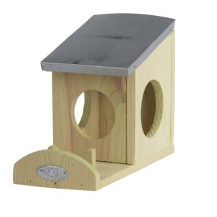 Voederhouder Eekhoorns hout  L24B12H18