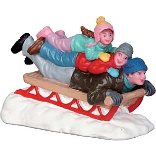 Lemax Sledding met Dad