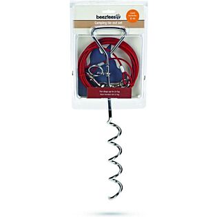 Camping vastlegset+lijn 6m rood