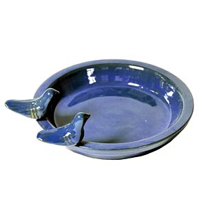 Vogelbad rond blauw &Oslash; 30 cm