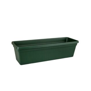 Elho Green Basics Balkonbak Plantenbak Blad Groen L 16.5 x W 48.8 x H 14 cm