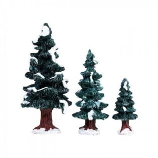 Lemax Christmas Evergreen Tree, set van 3