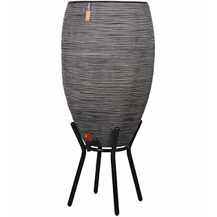 Regenton bloembak rib 130L antraciet - Capi Regenton bloembak rib 130L antraciet - Capi