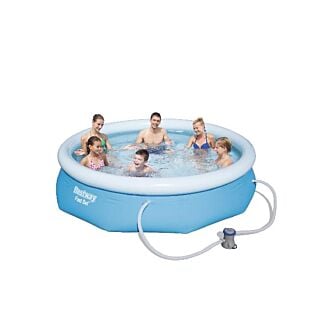Opblaaszwembad fast set inclusief filterpomp  rond Ø 305 cm - Bestway