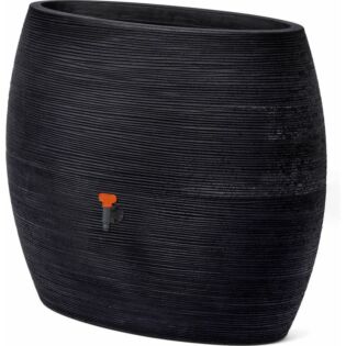 Regenton Plantenbak rib 250L zwart - Capi Regenton Plantenbak rib 250L zwart - Capi