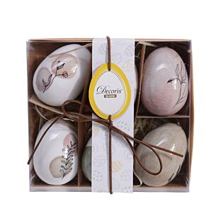 Paashangers met print - 6 stuks