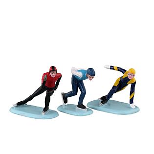 Lemax Speed Skaters, set of 3
