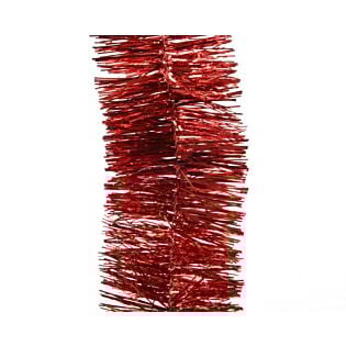 Guirlande lametta slinger kerstrood 270 cm - Decoris
