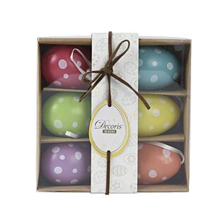 Decoratie eieren pasen set van 6