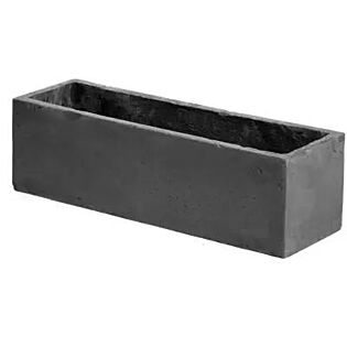 Bloempot Clayfibre Balconybox Str Lead 70 cm - Mega Collections