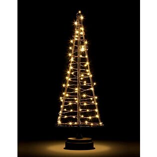 Kerstboom 85LED koper warm wit 42,5 cm