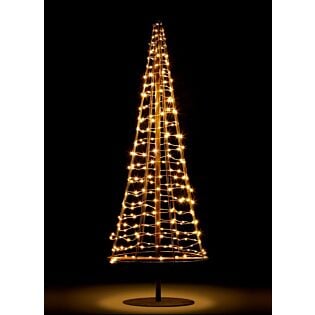 Kerstboom XXL 250LED koper warm wit 100 cm 