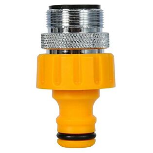 Kraanstuk &frac34; inch met verloop 22 mm binnendraad - Hozelock
