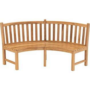 Bank teak rond 200 cm - Lesli Living