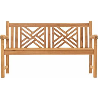 Tuinbank Cross teak 150 cm - Lesli Living