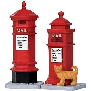 Lemax Victorian Mailboxes, set van 2