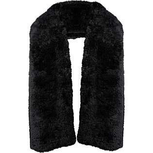 Sjaal Wanda 30 x 190 cm black - Unique Living