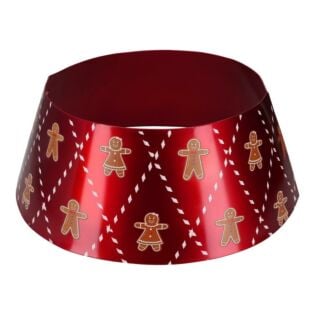 Christmas tree ring gingerbread metal red 69 cm