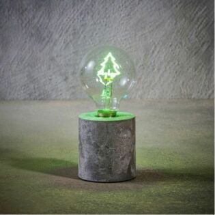 Tafellamp boom groen op batterij 18 cm - Luca Lighting