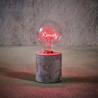 Tafellamp xmas rood op batterij 18 cm - Luca Lighting