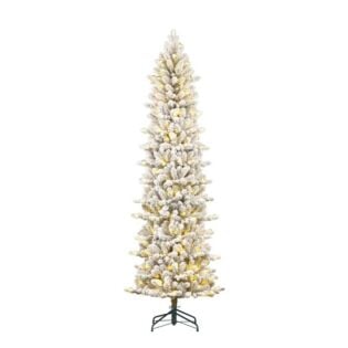 Kerstboom Harma Pilar 260LED groen met sneeuw 230 cm - Black Box