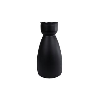 Vaas Diabolo XL mat zwart glas 44 cm Vaas Diabolo XL mat zwart glas 44 cm