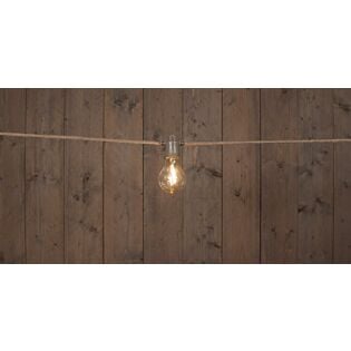  Feestverlichting 10 lampjes classic bruin snoerlengte 10 m