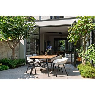 Tuintafel Tubb zwart 185 cm - Hartman