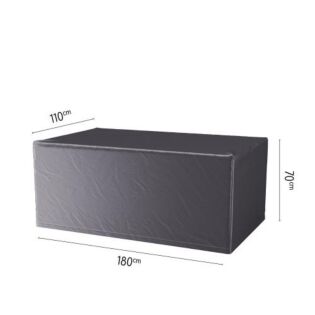 Loungesethoes tafel L 180 cm zwart - Platinum