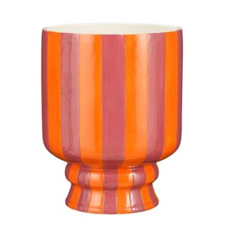 Pot Dion op voet oranje 23 cm - Mica