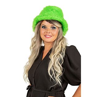 Vissershoed Pluche groen