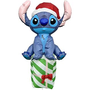 Opblaasfiguur Stitch present 120 cm - Disney