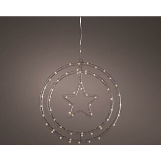 Micro LED frame light acryl ster 60 LED Ø 32 cm - Lumineo