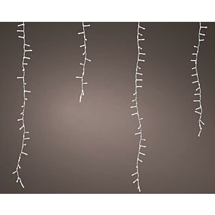 Icicle lights 1416 LED met sneeuwval en twinkel effect 12 meter - Lumineo