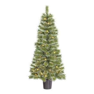 Kerstboom Glendon 60LED groen 120 cm - Black Box