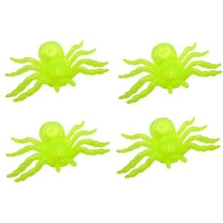 Halloween spinnen glow in the dark set van 4