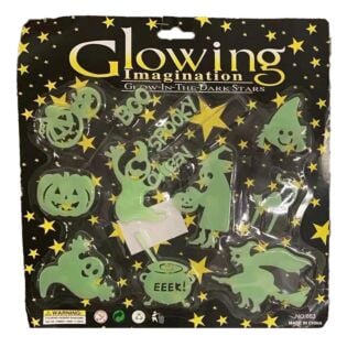 Glow in the dark Halloween figuren 12-delig
