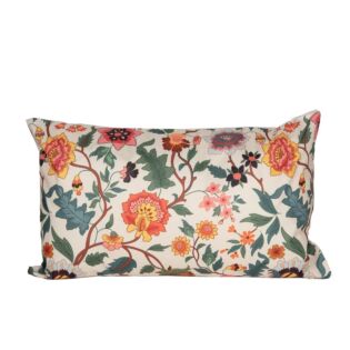 Buitenkussen vintage bloemen 50 cm