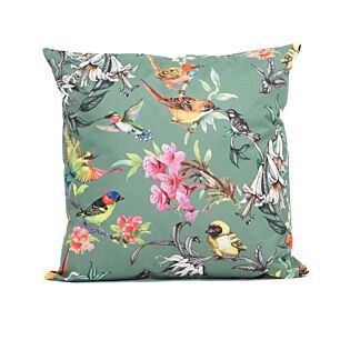 Buitenkussen vogels groen 60 cm