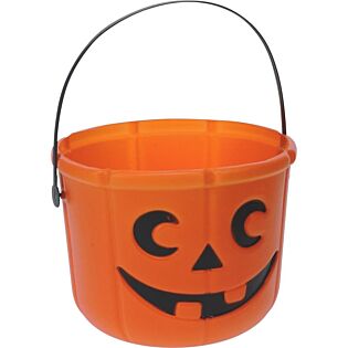 Halloween emmer pompoen oranje &Oslash; 17 x 14 cm