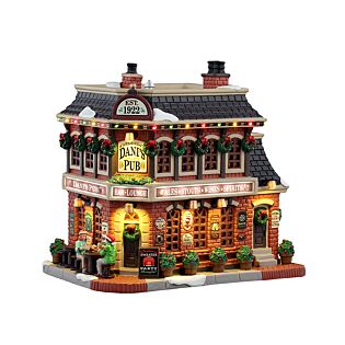 Lemax Dani&rsquo;s Pub inclusief adaptor 44338, 100 mA (wit)