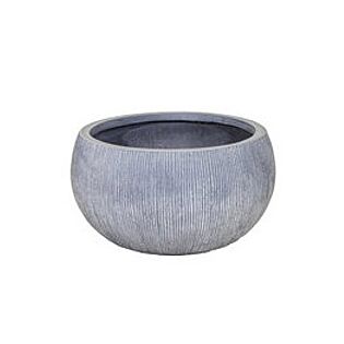 Bloempot Nora Bullet Bowl Washed Grey - Mega Collections