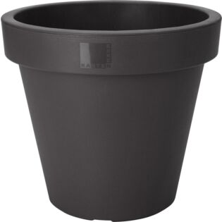 Bloempot rond antraciet