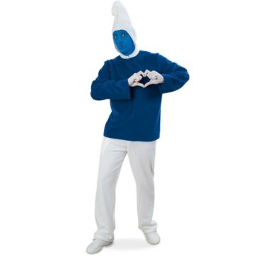 Smurf kostuum met capuchon