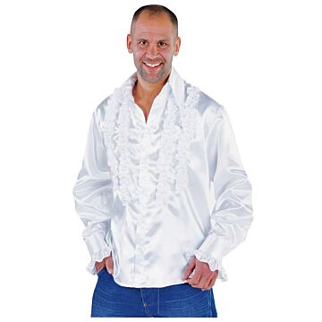 Roucheshemd getailleerd wit