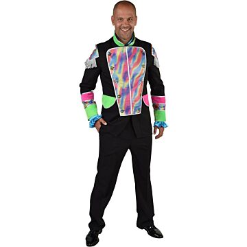 Mantel regenboog zwart