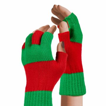 Vingerloze handschoen rood